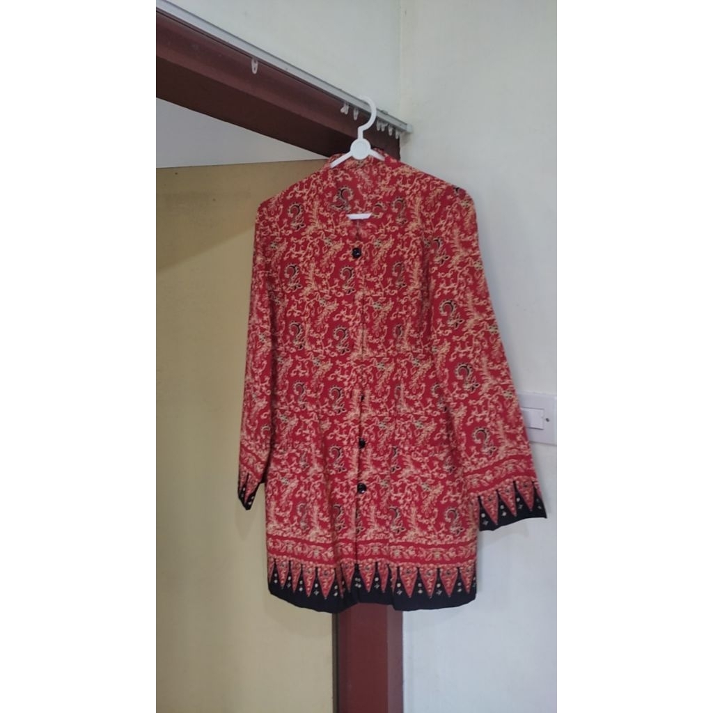 PRELOVED KEMEJA BATIK ADAT | BAJU FORMAL | BATIK GAJAH OLING BANYUWANGI | BAJU BATIK | ATASAN | FASH