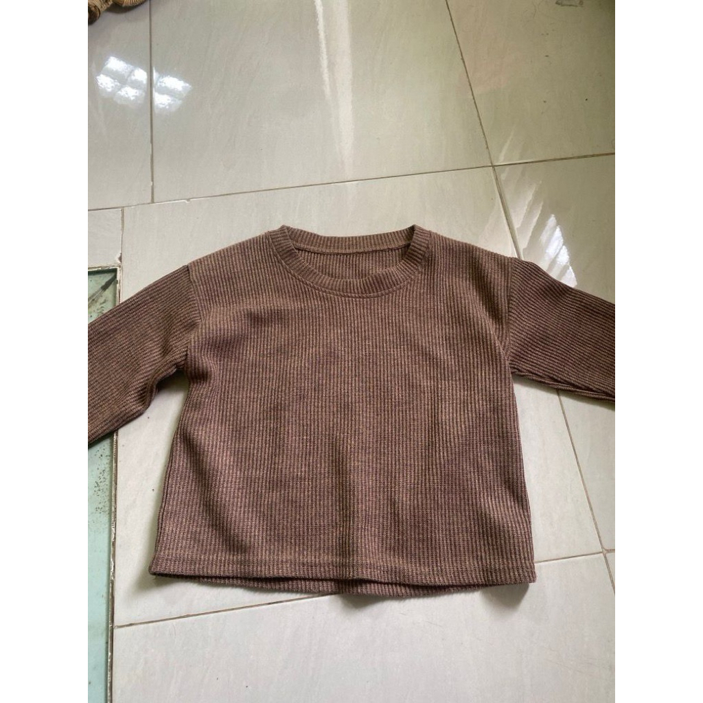 Waffle Knit Sweater & Knit Vest