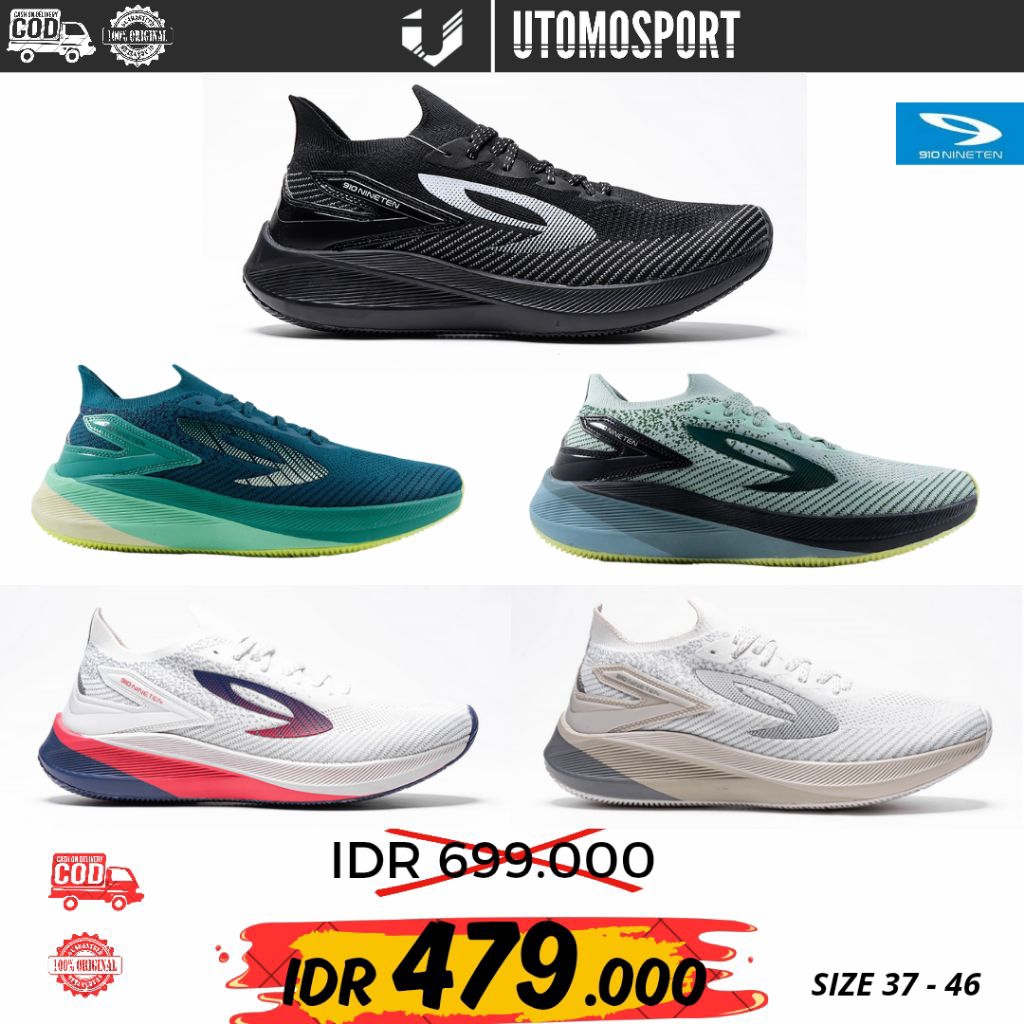 SEPATU RUNNING NINETEN 910 HAZE INFIKNIT