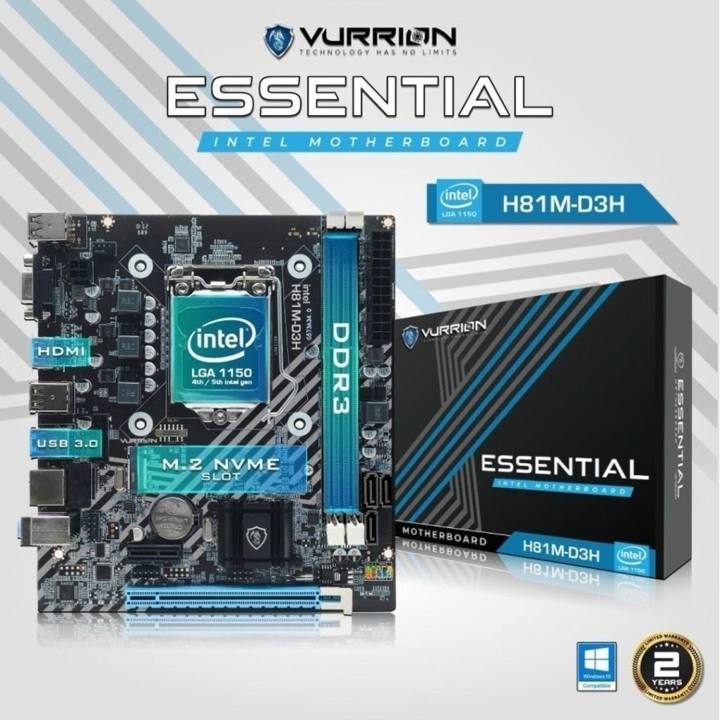 Motherboard VURRION H81 DDR3 Intel socket 1150 MATX Motherboard