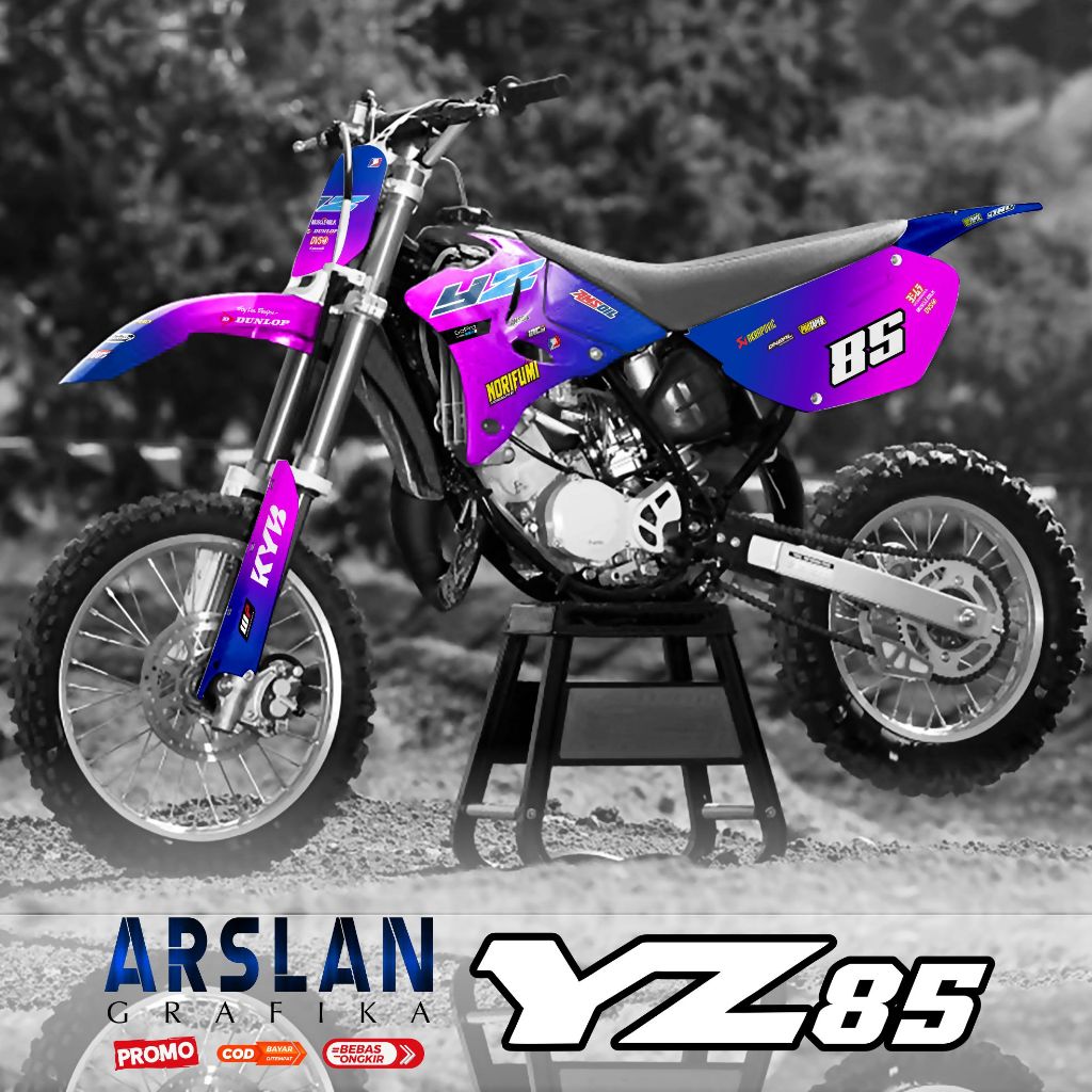 Decal YZ 85 Full Body Keren - Stiker YZ 85 Full Body Gagah buat Trail - Set Siker Variasi BUNGLON
