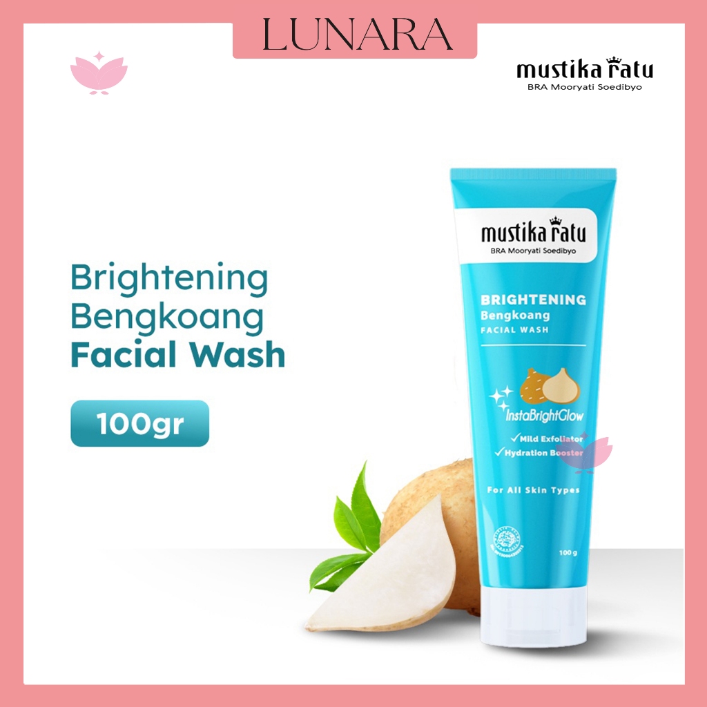 Mustika Ratu Bengkoang Brightening Facial Wash 100ml | Sabun Cuci Muka Pencerah Wajah Alami