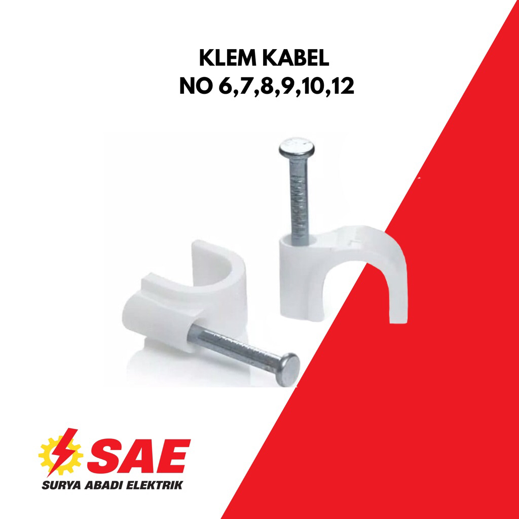 Klem Kabel Beton / Klem Paku Beton / Klem Kabel H & K Klem Kabel No 6 / no 7 / no 8 / no 9 / no 10 /