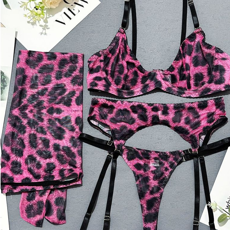 Set Lingerie Motif Leopard Fashion Terbaru