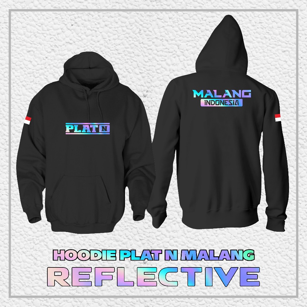 Hoodie Jaket PLAT N MALANG "REFLEKTIF MENYALA" || Jaket PLAT N MALANG
