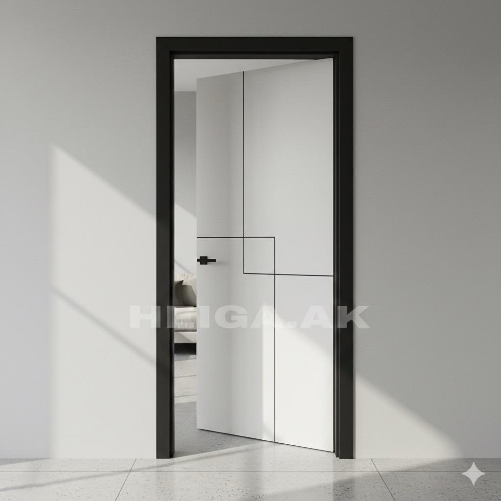 Pintu Rumah Paket Lengkap Tinggal Pasang | Satu Set Pintu Plus Kusen Aluminium Paket Lengkap / Pintu