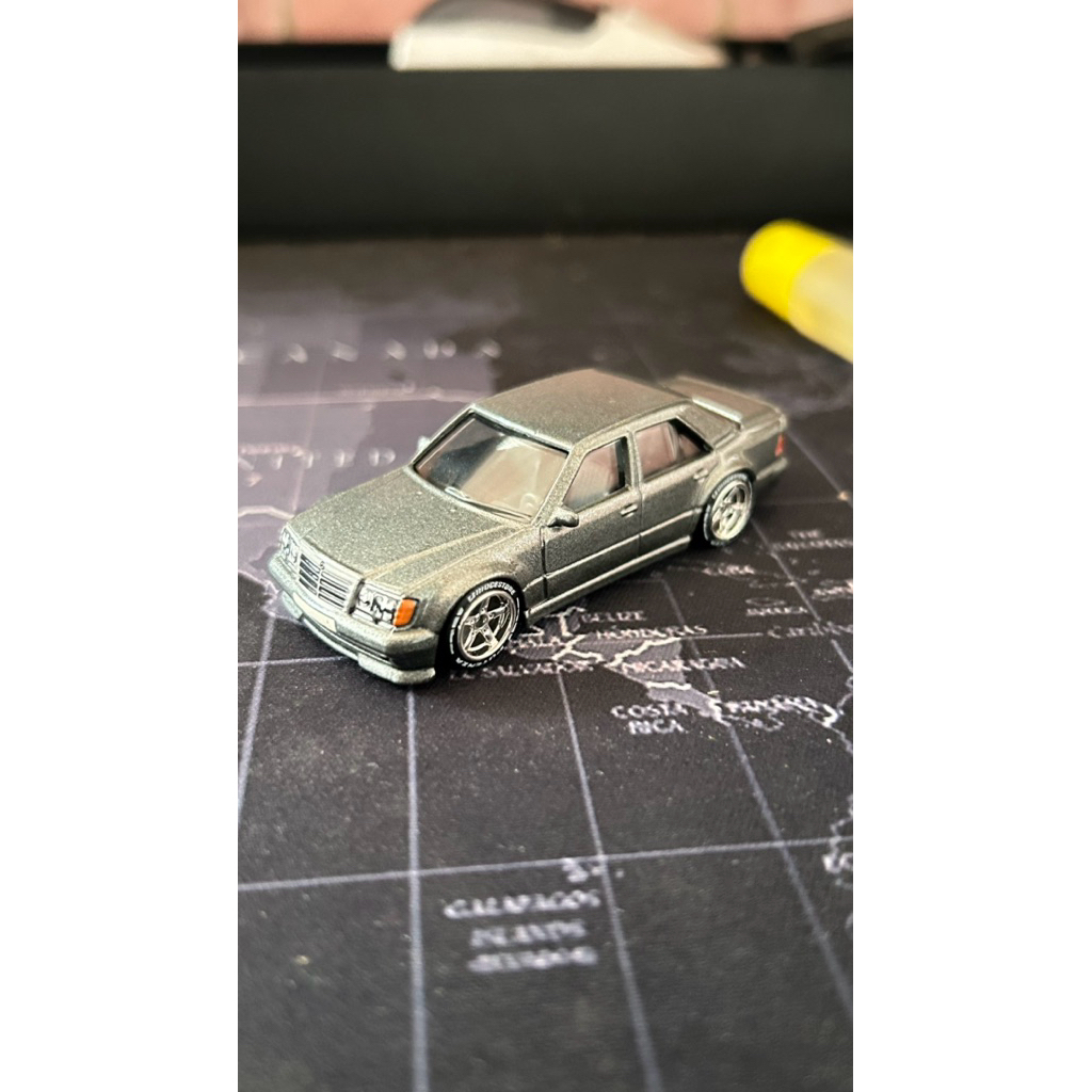 Hotwheels Mercedes 500e abu abu loose Custom Ban+gluetack
