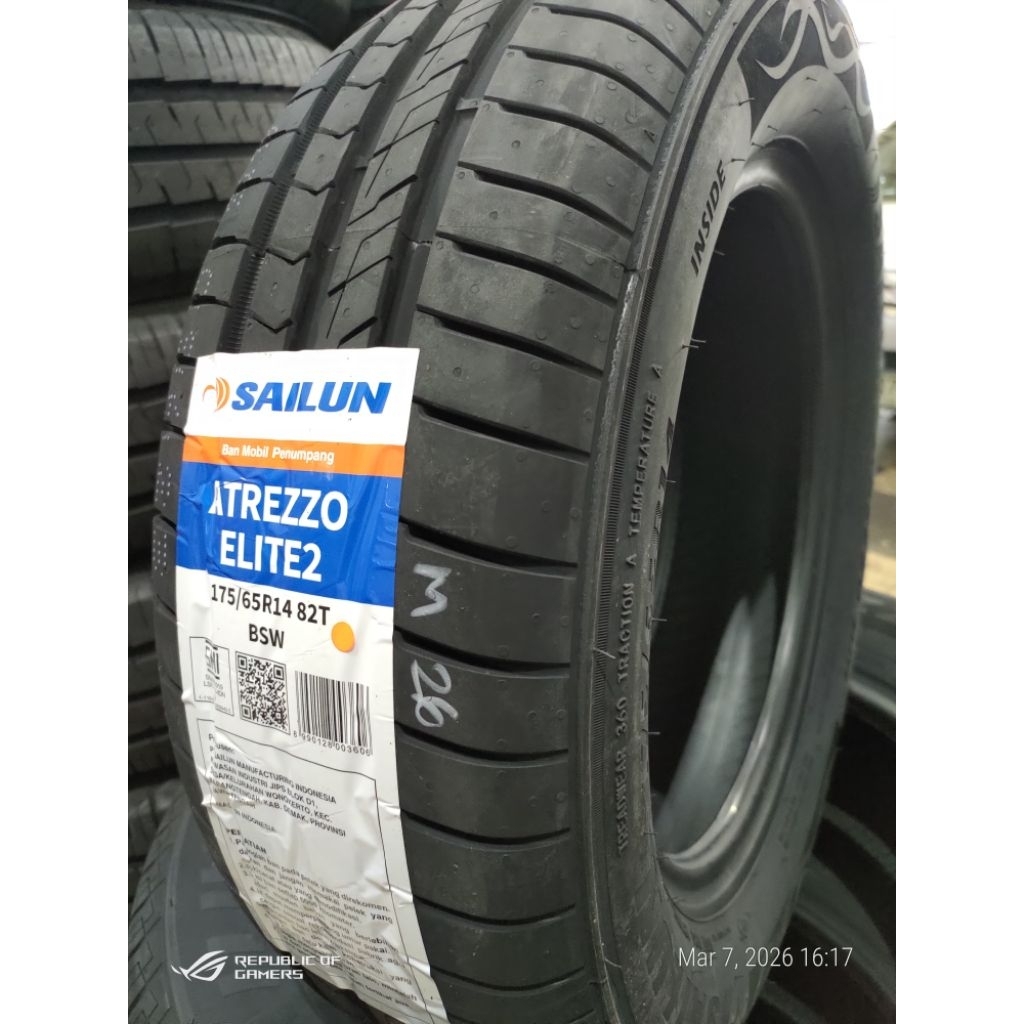 Ban Luar Mobil Sailun Atrezzo Elite2 175/65 R14 82T (2026)