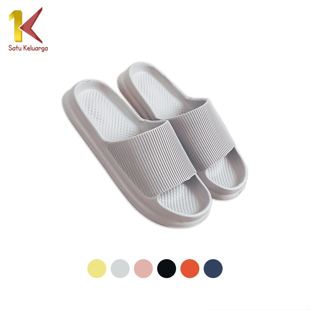 Satu Keluarga Sandal Slop Rumah Hotel Bahan Eva S52 Sendal Karet Kamar Mandi Empuk Anti Slip Sandals
