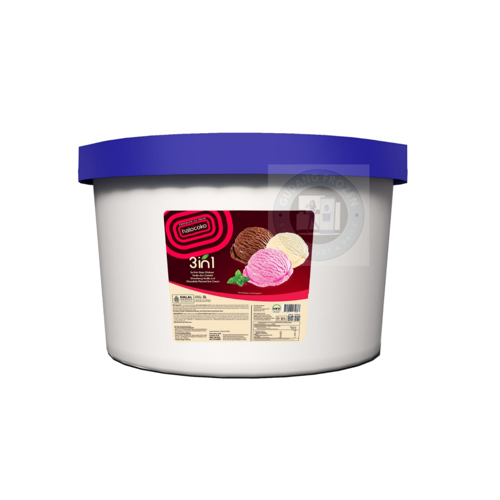 Aice Es Krim Neapolitan 3 In 1 Kemasan 5 Liter