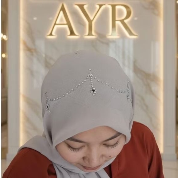 Hijab paris/Hijab Swarovski/Hijab bando/Hijab headband ribbon