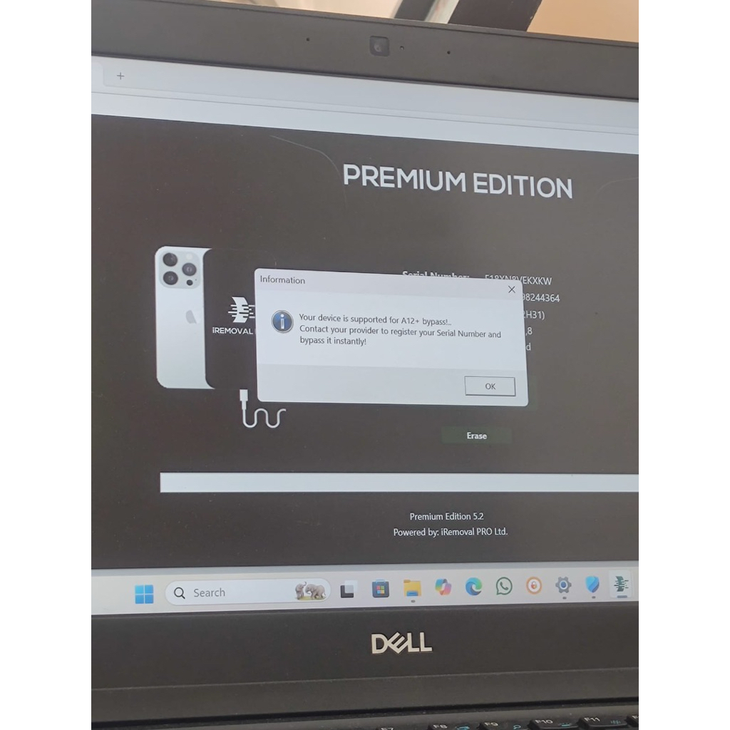 DAFTAR SN ( BYPASS ) Iremoval Pro XS - 16PM