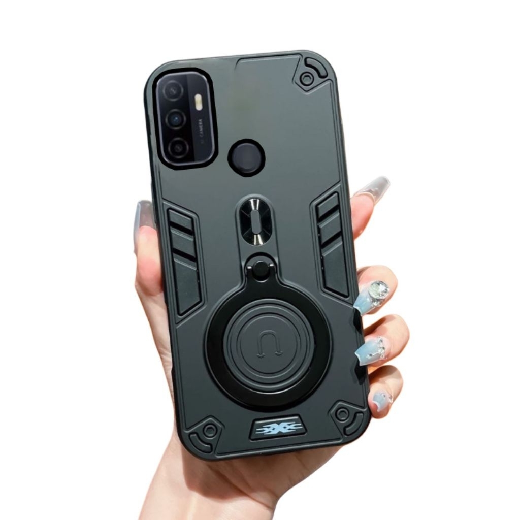 Casing Hp Untuk Oppo A53 Oppo A33 2020 HardCase Rimg Armor Robot Case Kickstand Hybrid