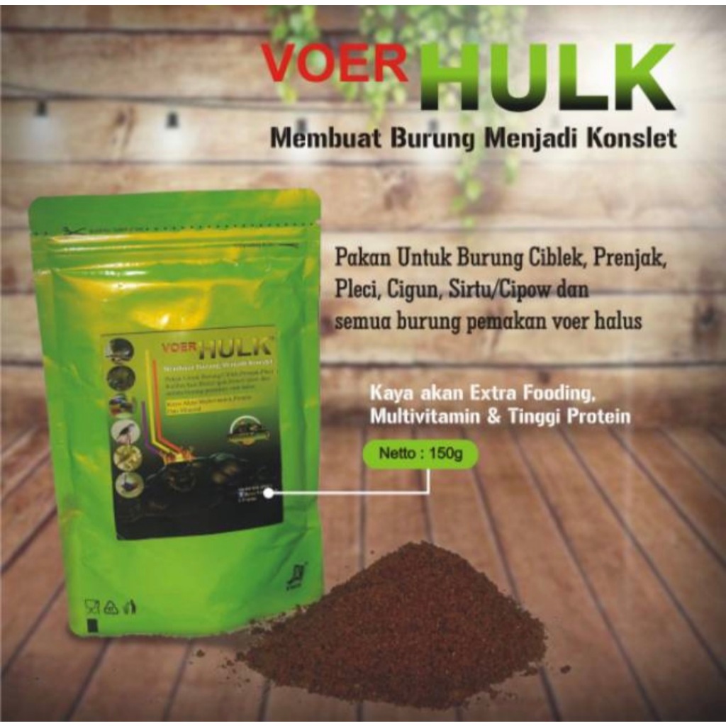 PAKAN PUR HALUS KHUSUS CIBLEK VOER HULK