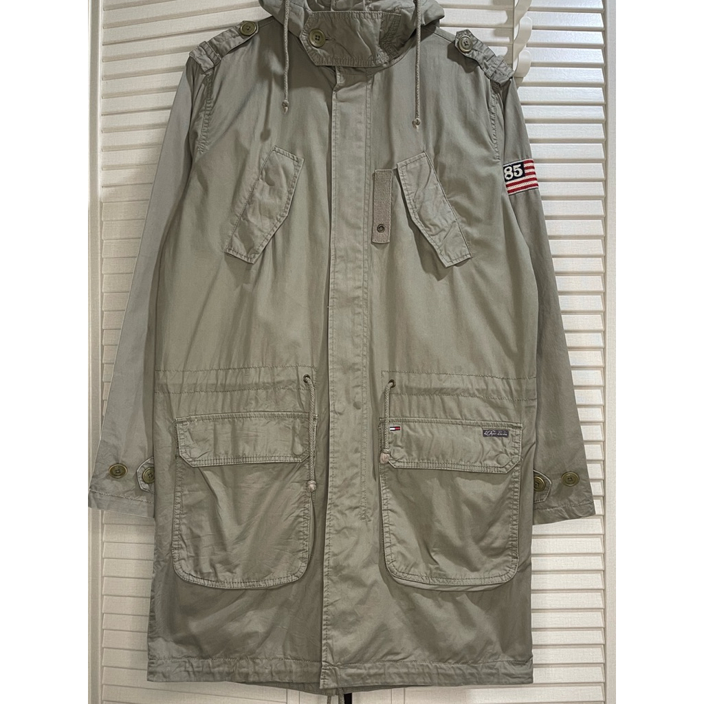Hilfiger Denim - M-65 Fishtail Parka - Olive Green - Size S fit L