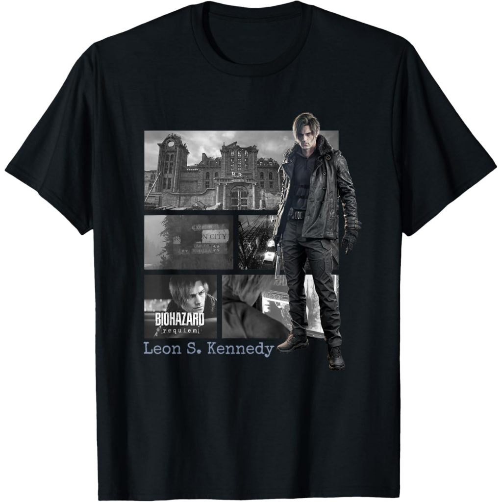 Baju kaos Resident Evil Requiem Leon FP T-Shirt