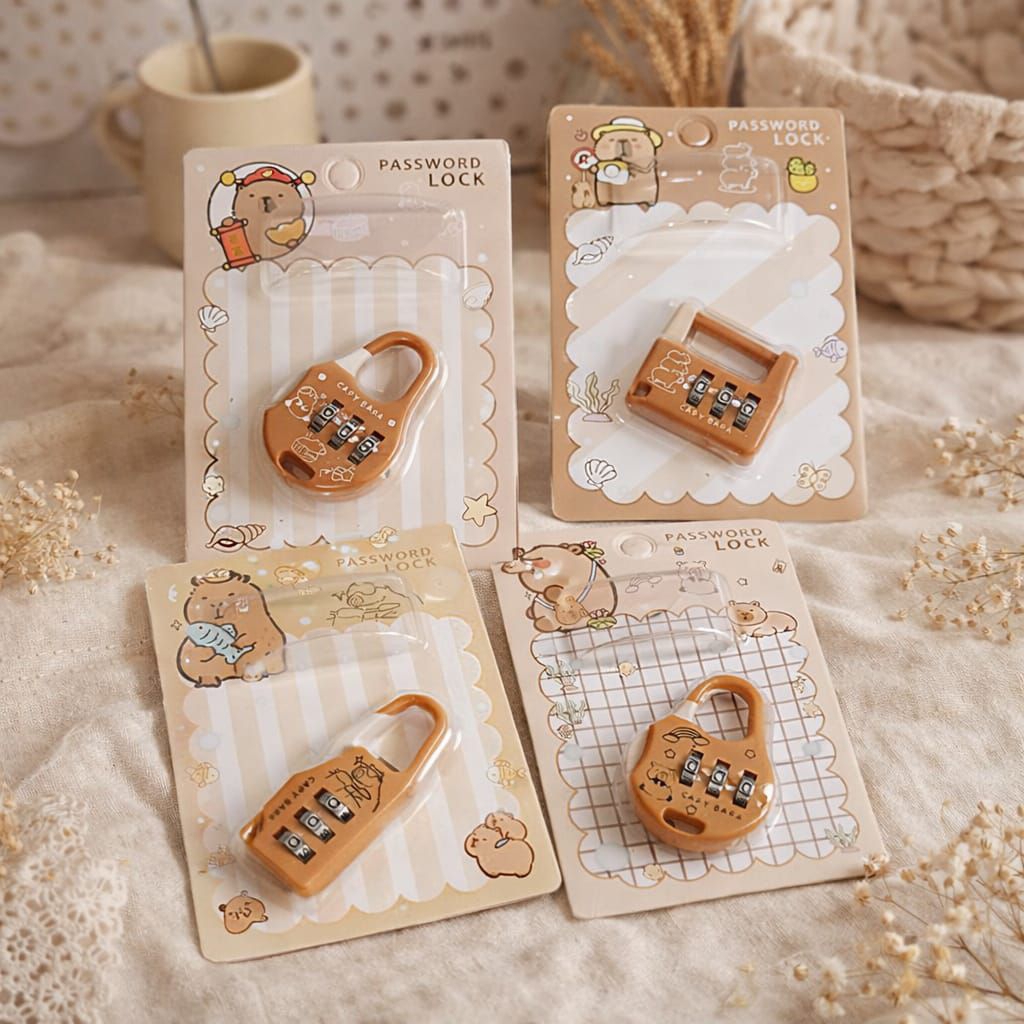 Gembok Mini Tas & Koper/buku diary – Mini Padlock Kecil Kunci Pengaman Travel Serbaguna