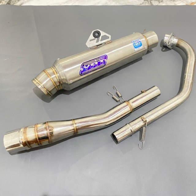KNALPOT YRT TIPE KOMPETISI FULL SET UNTUK MOTOR JUPITER MX OLD JUPITER MX NEW TINGGAL PASANG