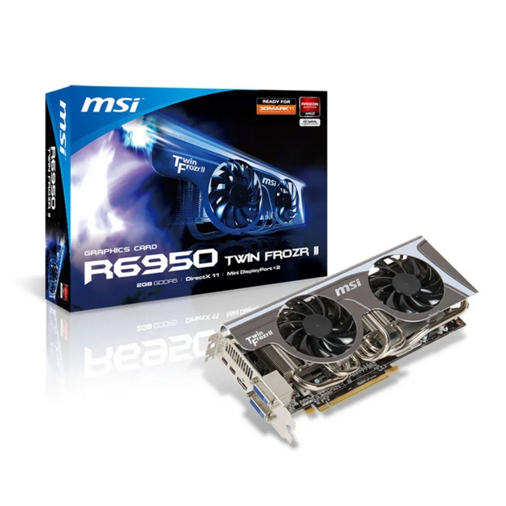 MSI Radeon HD 6950 2GB GDDR5 Graphics Card R6950 Twin Frozr II