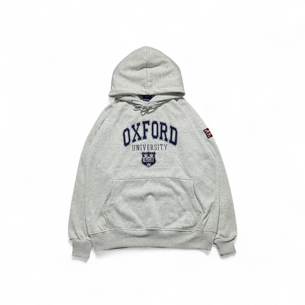 HOODIE OXFORD UNIVERSITY EMBROID GREY