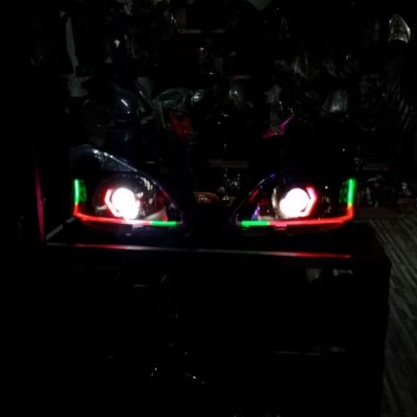 Headlamp Lampu Depan Custom Biled Avanza Xenia Tahun 2012-2015 bahan lampu original harga satu pasan