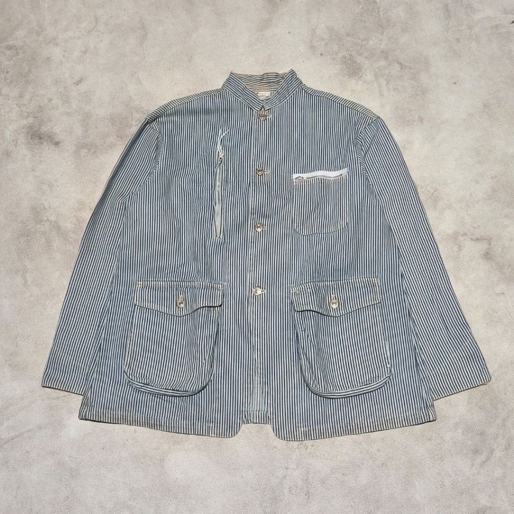 Vintage Head Porter hickory stripe denim chore coat Jacket
