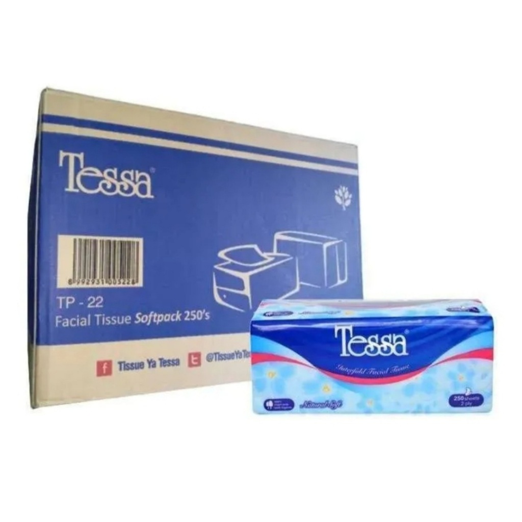 [ 1 KARTON isi 40 pcs ] TESSA 250 Sheet Lembut kuat TP22