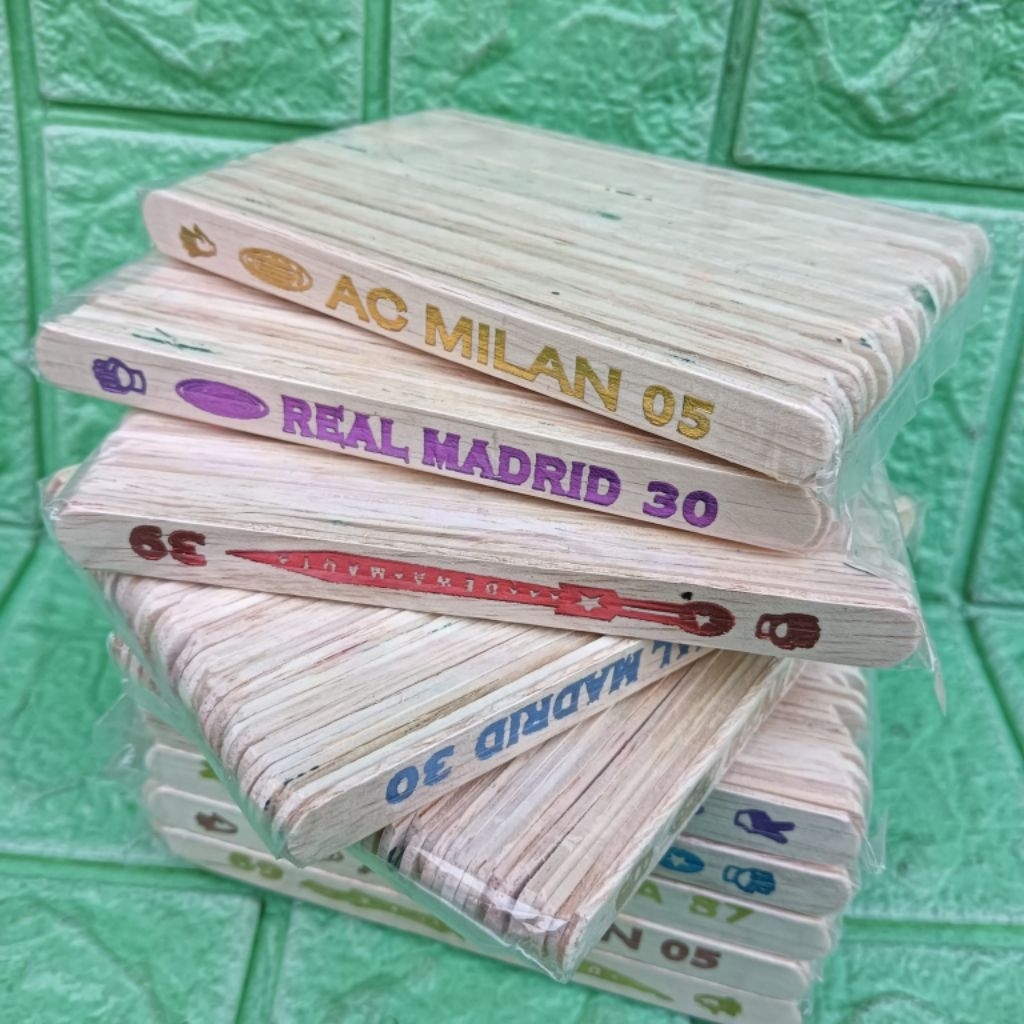 139 pcs Mainan Stik Kayu Enteng Gambar Gebrak seni Stick Prakarya 3pack