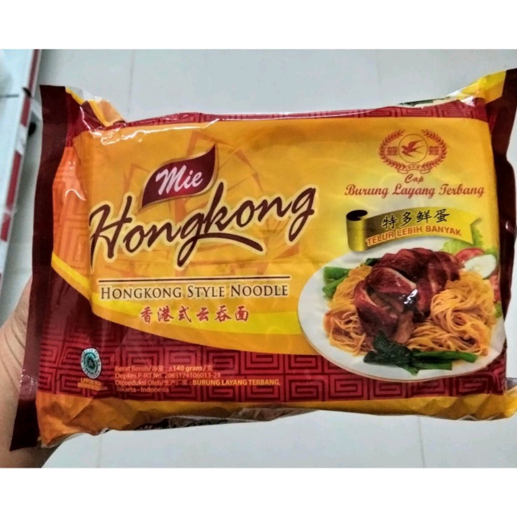 Mie Hongkong Cap Burung Layang Terbang / Mie Instan / Hongkong Style Noodle / Mie Telur