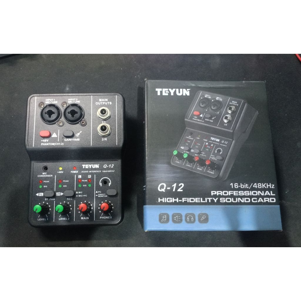 Teyun Q-12 Audio Interface/Soundcard 1 Channel Stereo Second