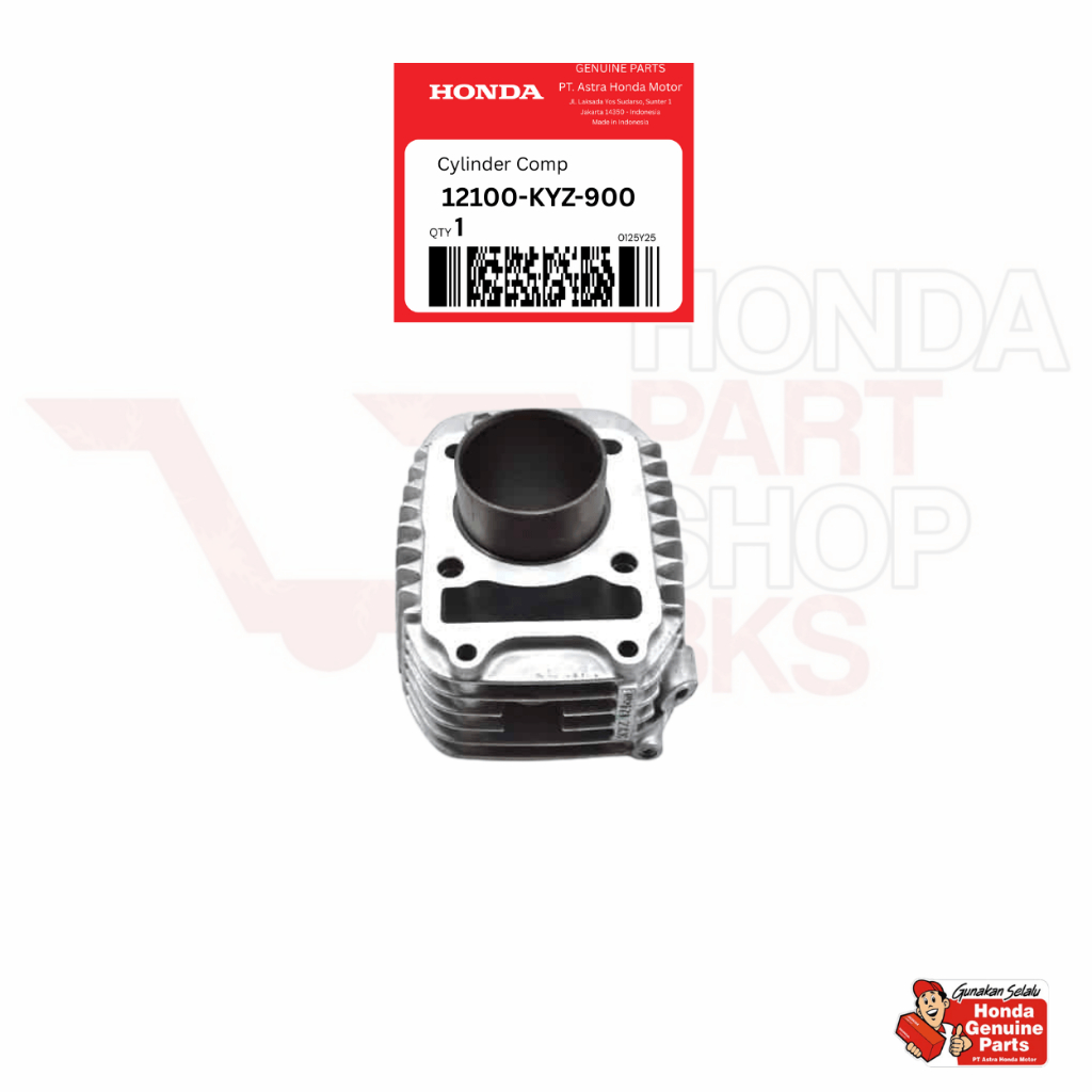 12100-KYZ-900 Blok Seher, Cylinder Comp Honda Supra X 125 Helm In Karbu hps bks