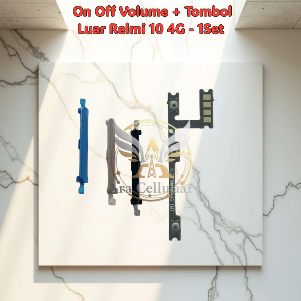 Flexible Relmi 10 4G - 1Set On Off Volume + Tombol Luar