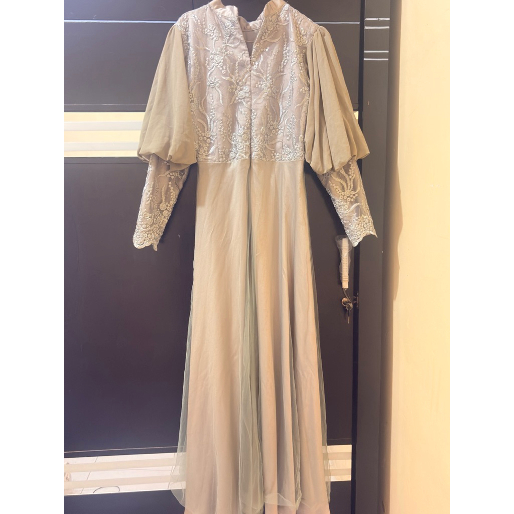 dress by alfizahrahijab marwah series