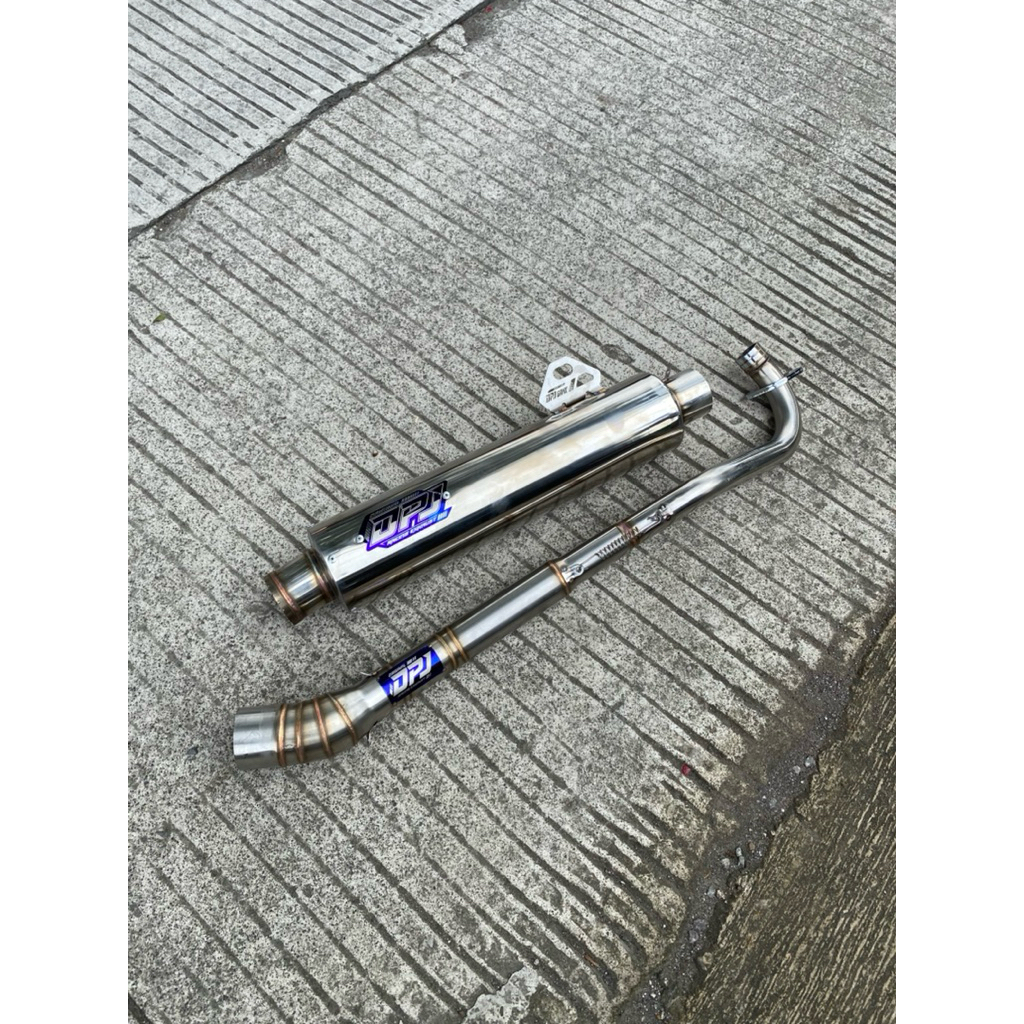 Knalpot supra 125 stenlis model std racing original dpj reborn