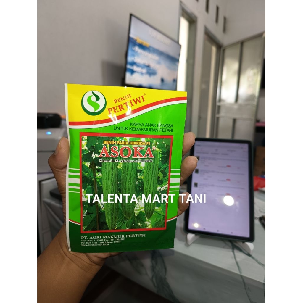 Benih Bibit Paria Pare Asoka F1, Tahan Penyakit. isi 10 Gram Kadaluarsa 2027 Terbaru - Benih Cap Per