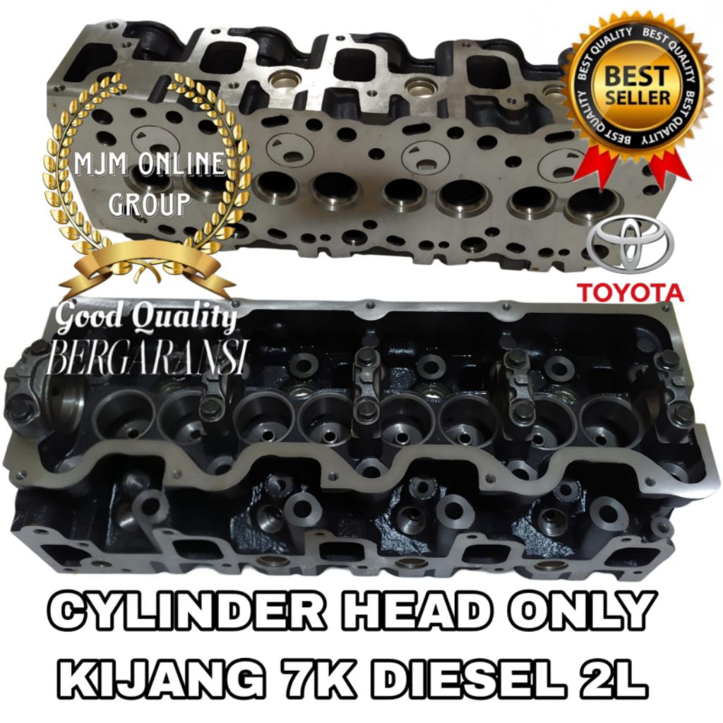 Cylinder Head Only Silinder Deksel Kop Kijang Kapsul Lgx 7K Diesel 2L Baru