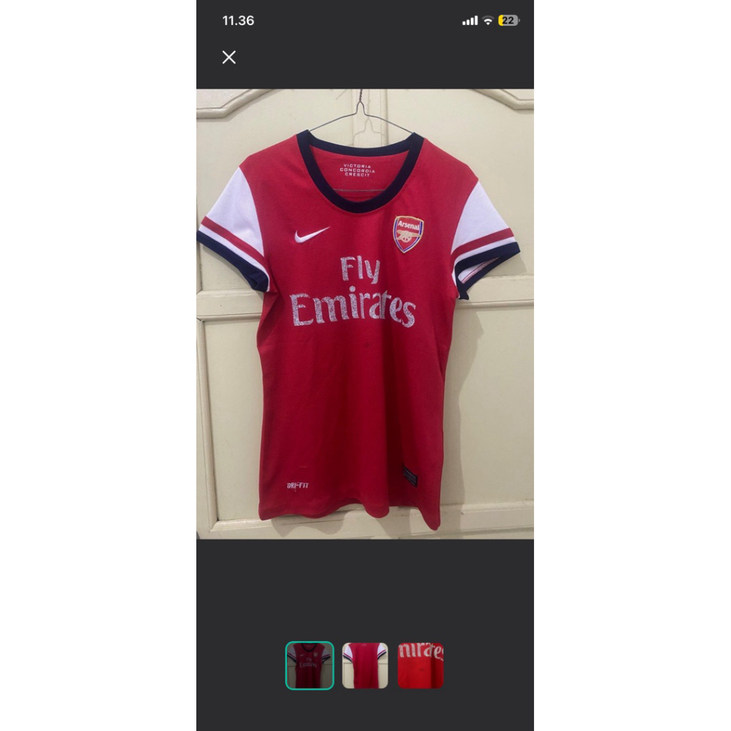 [PRELOVED] Kaos Jersey Arsenal