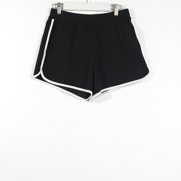 Celana MLB NY LINE SIDE WHITE BLACK SHORT PANTS 100% ORIGINAL