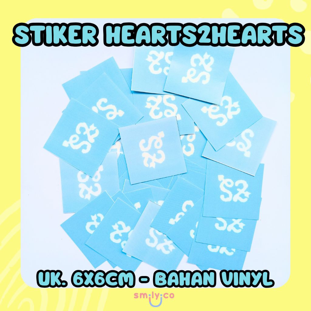 Stiker Kpop Hearts2Hearts H2H Bahan Vinyl/Stiker Logo H2H Hearts2hearts Carmen/Stiker Kpop Waterproo