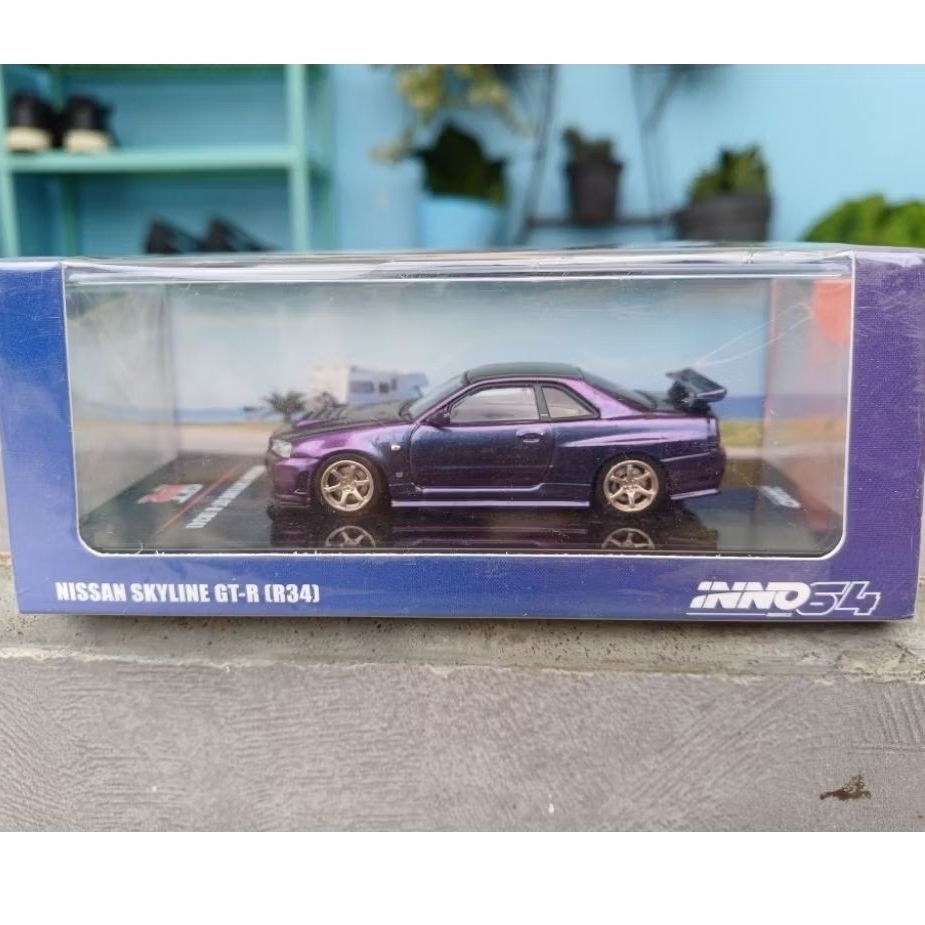 Inno64 NISSAN SKYLINE GTR R34 Nismo R-TUNE Midnight Purple SEALED Bad QC and UNSEALED