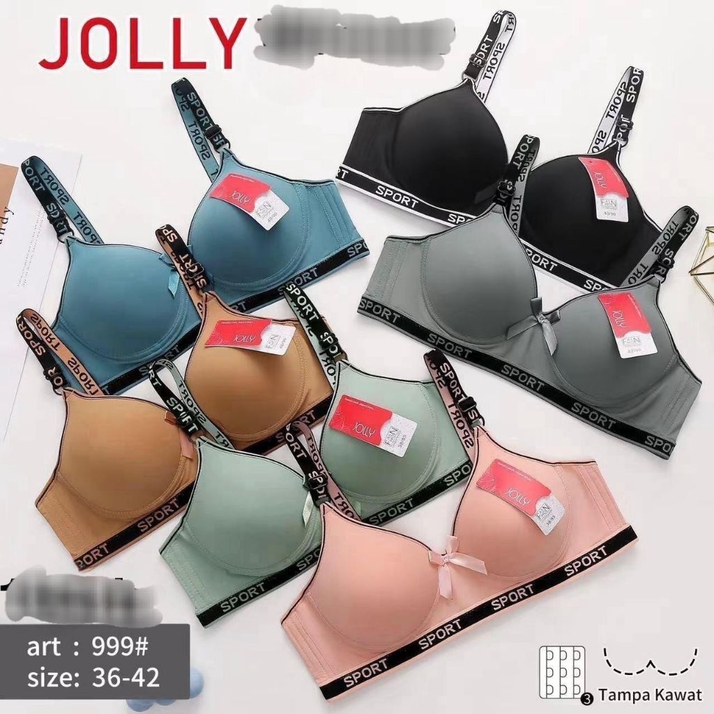 (1pcs)BRA/BH JOLLY SPORT.TALI TULISAN.SUPER PREMIUM