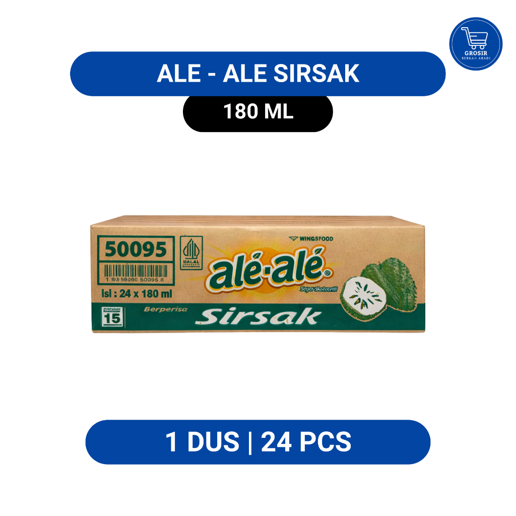 ALE ALE SIRSAK – 1 DUS (24 Cup) | Minuman Jelly Kelapa | Harga Grosir