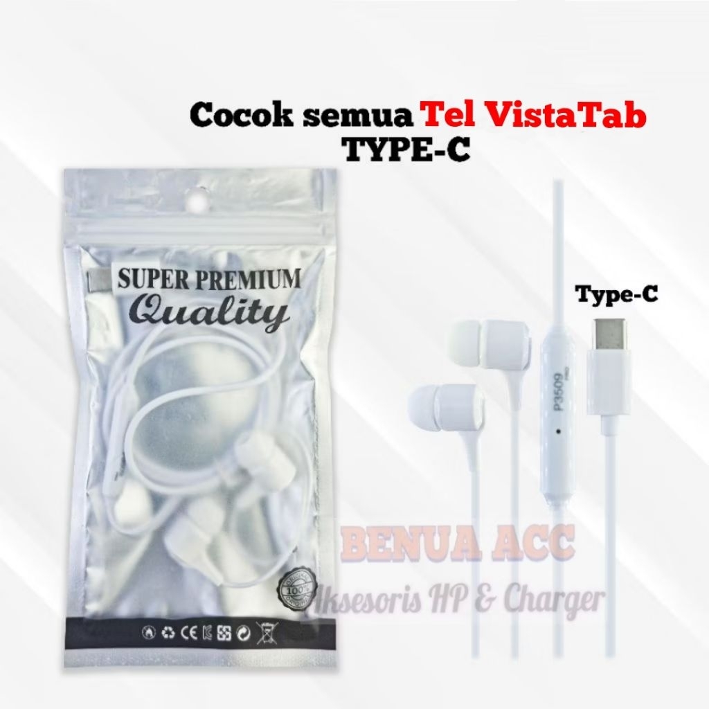 Headset Type C Tel VistaTab 11 | VistaTab 30GT | VistaTab 30 Pro | VistaTab 30S | VistaTab 30 | Vist