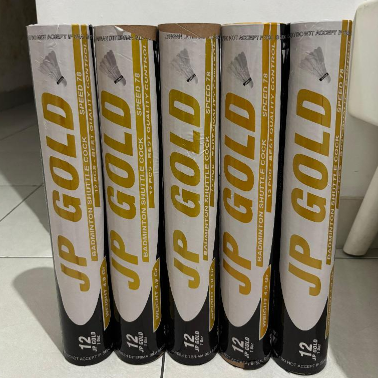 Shuttlecock Bekas Badminton JP Gold - Kok Badmin Bultang Bulu Tangkis untuk Latihan Drilling