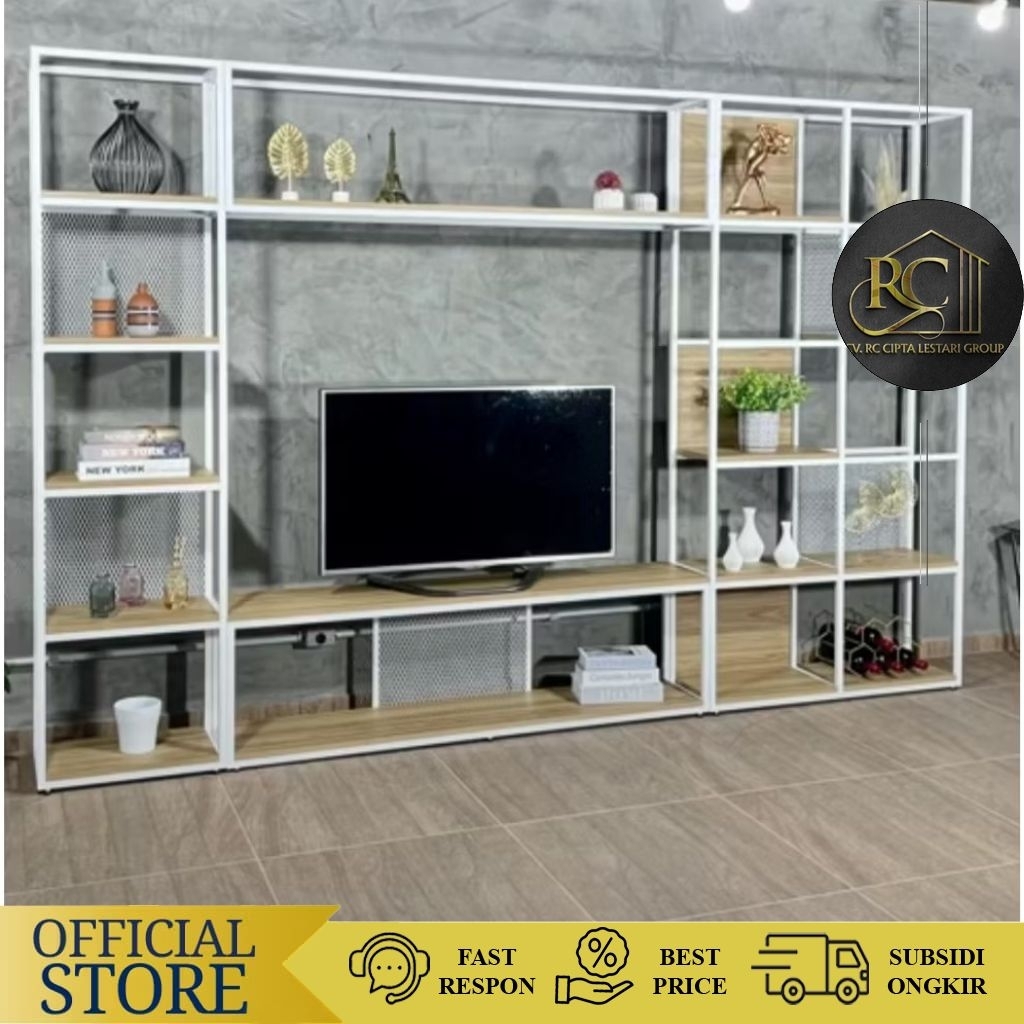 Bupet Rak Meja Tv|Rak Partisi Tv|Penyimpanan Tv|Rak Bupet
