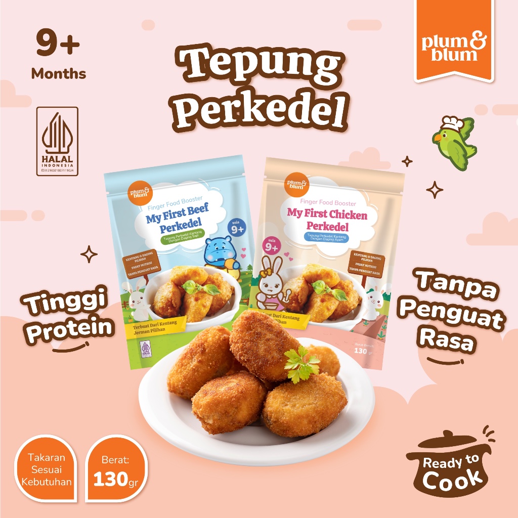 Perkedel Kentang Instant Siap Saji Daging Sapi  Snack Mpasi - 1 Pouch