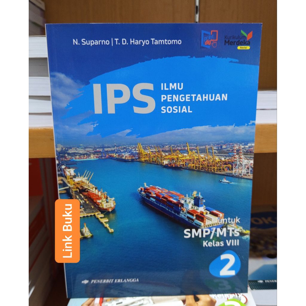 Buku IPS Kelas 8 SMP Kurikulum Merdeka Revisi Erlangga