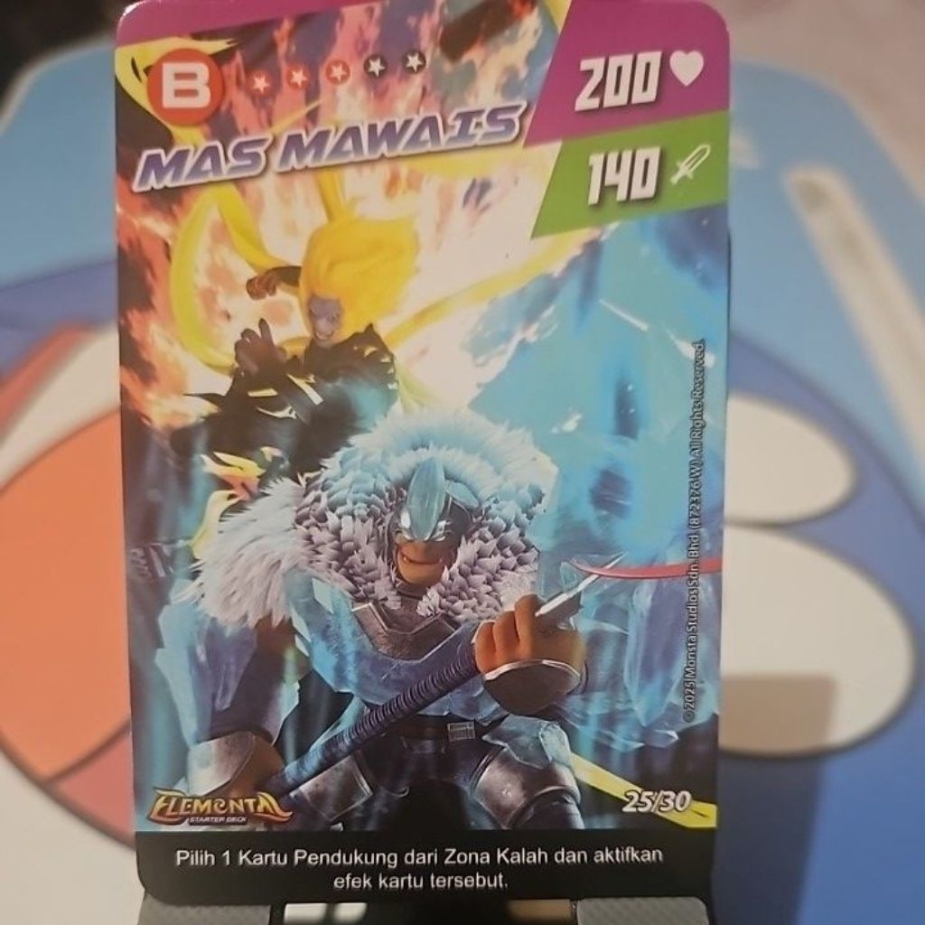 Monsta Galaxy Card Pek Elemental Kartu BoBoiBoy Mas Mawais Limited Edition