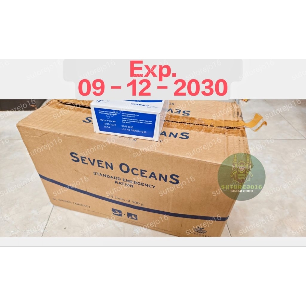 ransum mre foodration seven oceans makanan darurat RANSUM harga karton