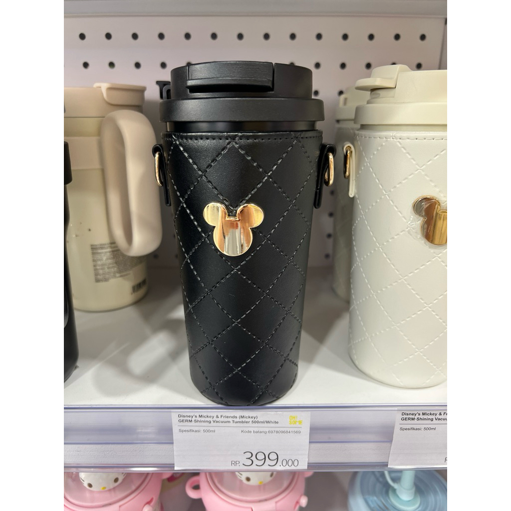 Oh Some Germ Disney Mickey Shining Vacuum Tumbler Black 500mL